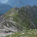 Im Rückblick: der Südgrat der Cima di Ghez, über den der Aufstieg führte.