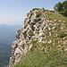 Steil abfallende Felsflanken am Monte Pietravecchia.