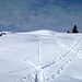 Gipfelanstieg zum Hochstuckli - auf den Schneeschuhspuren