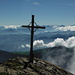 The cross at the summit of Vättnerchopf.
