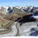 Glacier du Mont Durand und Walliser Alpen mit Dent Blanche, Matterhorn, Monte Rosa
