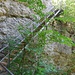 Luftige und steile Treppe