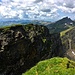 Blick zum Westgipfel vom Ostgipfel