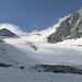 il Glacier de Pièce con la traccia che porta a cabane des Vignettes