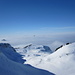 Nur wenige Gipfel ragen über den Nebel wie von links Roggenstock - Pilatus - grosser Mythen und Rigi