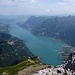 ...darf man endlich die Aussicht so richtig geniessen: Aussicht vom Gipfel auf den Walensee der Zentralschweiz.