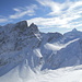 Gipfelpanorama: Piz Forbesch (links) Piz Platta (rechts)