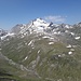 im Wiederaufstieg zum Pass de la Bles, Blick azuf den Talkessel des Valle di Lei sowie Stella und Söhnchen (Stellino)