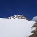 Aufstieg über den Gletscher,das Gipfelkreuz ist schon sichtbar