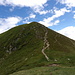 Steiler Abstieg über den NW-Hang des Pic du Lion zum Col du Lion.