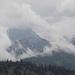 Ein Wolkenloch. Dahinter müsste der Gufferer sein...
