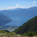 Vista sul Lago Maggiore dall'Alpe Mognone.