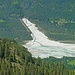 Zoom zur Mündung des Schwarzwasserbachs in den Lech.