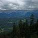 Am Sattel zwischen Rotenkopf und Vorderem Riedberg hat man schöne Aussichten ins Wettersteingebirge.