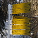 cartelli situati in zona del col Pilaz