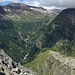 Tiefblick in den Talhintergrund des Val Calanca