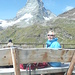 Und da ist auch das Matterhorn. So nahe waren wir noch nie dran. <br />Man beachte das Wetter!!!