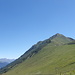 Rechts der SW-Grat zum Crêve-Tête. Links im Hntergrund der Mont Blanc.