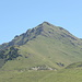 Die Aufstiegsroute vom Col du Gollet über den Grat zum Gipfel.