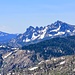 Sierra Buttes and in the left background English Mountain