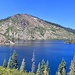 Mount Elwell (in a badly stichted pano) from the southern side of Long Lake