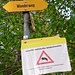 Disquieting warning signal at the entrence to the forest of Oberuster! Be aware of aggressiv boars!