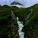 Viel Wasser kommt durch den Canyon des Alpeiner Baches