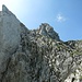 Gipfelaufbau Nordseite Gabelschrofen, links der Felsturm