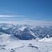 Panorama gegen Piz Oesch, Rinderhorn ob Zweisimmen (Bildmitte) und westliche Berner Alpen