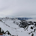 Panorama vom Chli Speer, gemäss Gipfelbuch waren wir die ersten Besucher in diesem Jahr