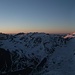 Ortleralpen am Morgen - der Blick nach Süden zur Cevedale-Gruppe, ganz rechts die Königsspitze