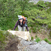 Eine Leiter hilft beim Abstieg zum Jossingfjord