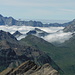 Fog in the valleys south of the Septimer pass.<br />(view from the summit of Piz Surgonda).