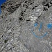 Smile if you like scree in the Nant Rouge couloir.