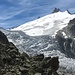 Gletscherspalten und Gletscherfeld