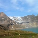 Lago e ghiacciaio del Gries.