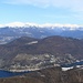 panorama sul lago Ceresio,Lugano,Melide ed in fondo il gruppo del monte Bar