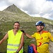 Due ciclisti in maglia gialla:<br />Dino, a sinistra, francese di Thonon-les-Bains (Alta- Savoia).<br />Un canadese di lingua francese, a destra.