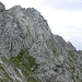 Blick vom Schafsteig zum Gipfel des Großen Waxensteins. 