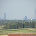 Blick auf "Münchner Gipfel"- 147m hoher Büroturm links, BMW-Vierzylinder in der Mitte und Olympiaturm rechts
