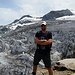 Ein Foto mit dem Feegletscher musste dann doch noch sein