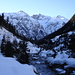 Blick nach Süden zur mächtigen Griestalerspitze(Bildmitte); auch sie kann von Kaisers aus mit Ski gemacht werden