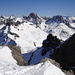 alte Bekannte vom letzten Jahr: Krottenspitze und die formschöne Öfnerspitze, rechts davon der massige Große Krottenkopf