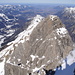 Blick nach Norden zur Trettachspitze(2595m), hier geht offiziell NIX mit Ski, wird aber dennoch als Extremskitour mit Ski gemacht(II-III)