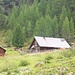 Die Obere Bacherhütte ist nicht zu vermieten, sie dient tatsächlich noch als Unterkunft für den Almhirten; heute war er grad fleißig am Holzhacken