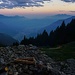 Bellinzona from Rifugio Alpe di Motto