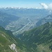 Sicht vom Gipfel: Rheintal, Liechtenstein und das Säntisgebirge