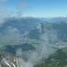 Sicht vom Gipfel: Rheintal und Gonzen