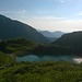 Il Lago del Mucrone e il Monte Tovo.
