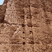 Las Médulas - Blick auf eine Wand aus Konglomerat-Gestein.